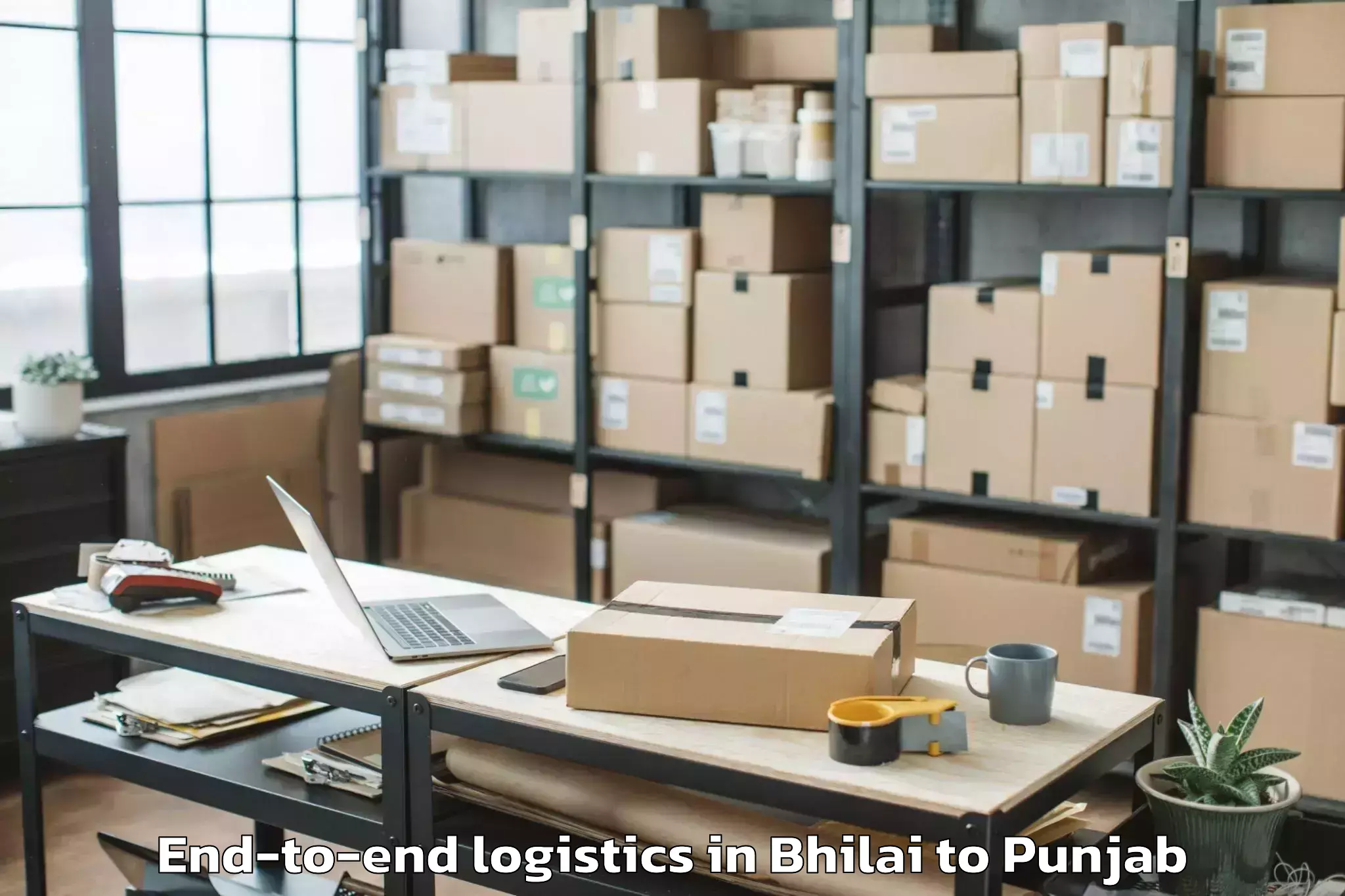 Trusted Bhilai to Pathankot End To End Logistics